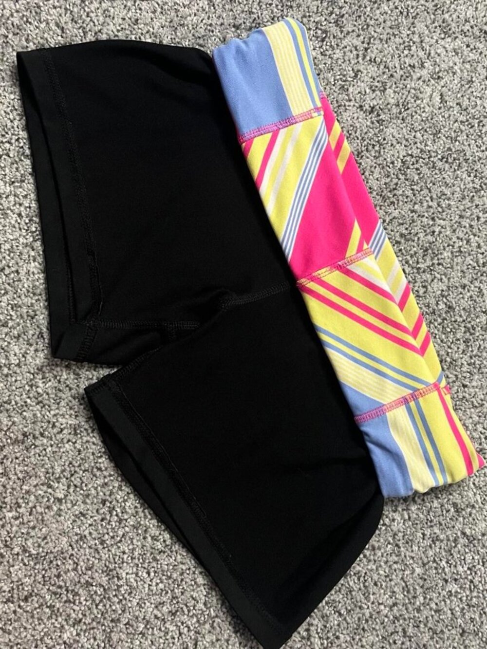 Fold over low-waisted shorts